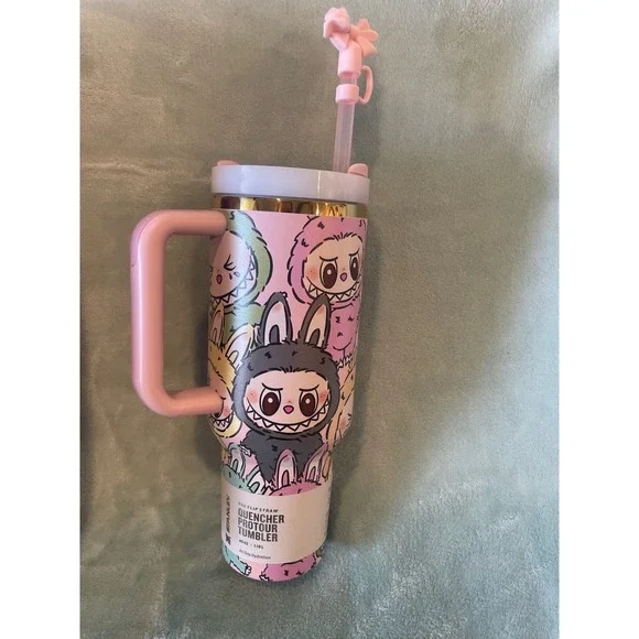 LaBuBu Stanley LoveShackFancy Quencher H2.0 FlowState Tumbler 40oz Limited Ed - Picture 3 of 3